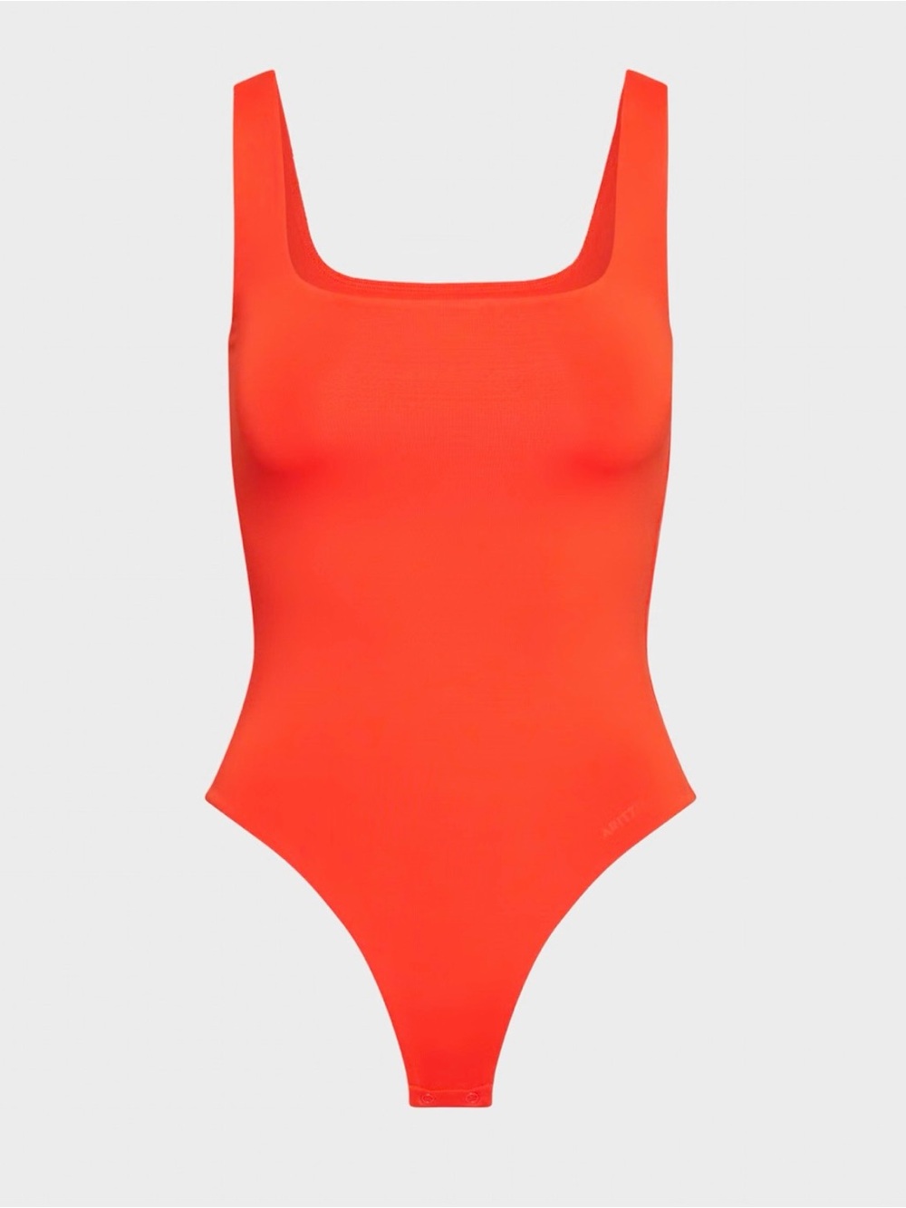 Aritzia Coral Original Squareneck Bodysuit